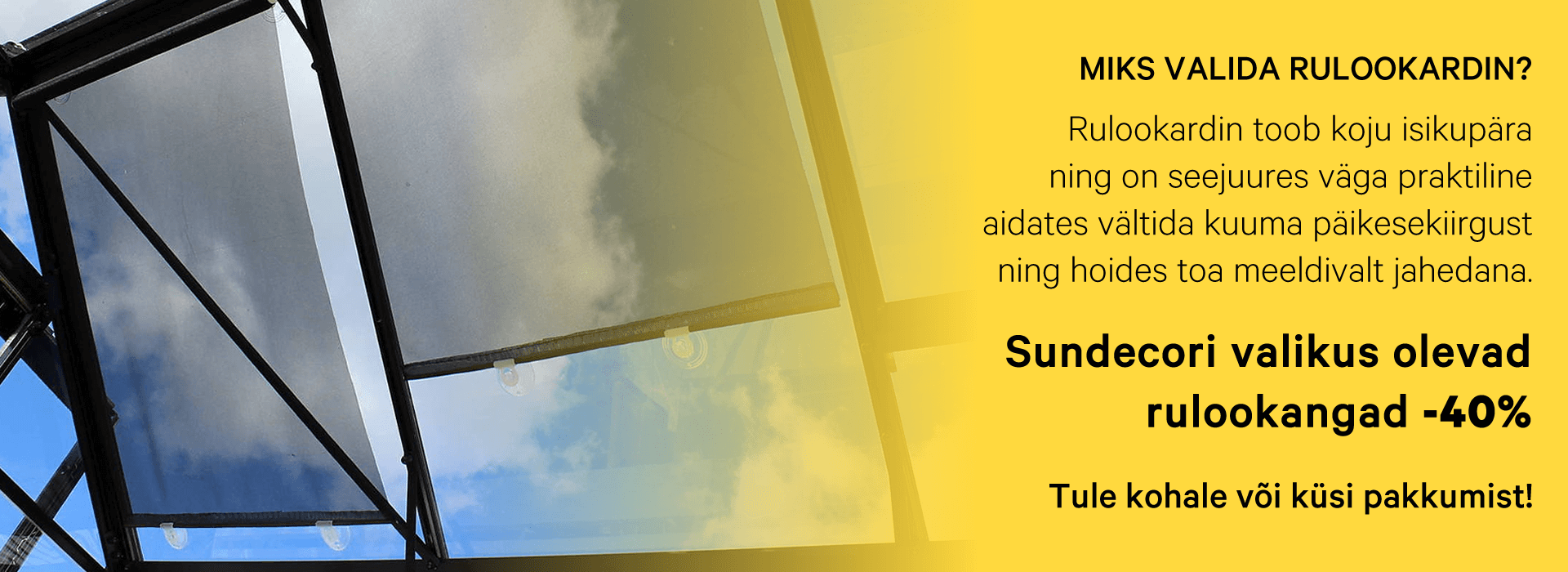 Sundecor - Aknakatted, Markiisid ja Voldikuksed. Tootmine, müük, paigaldus.
